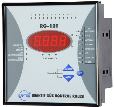 ENTES RG-12T 144X144 220VAC REAKTİF GÜÇ KONTROL RÖLESİ 8699421406090