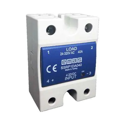 EMAS 40A SOLİD STATE RÖLE INPUT 4-32VDC, OUTPUT 24-320VAC SSRP1DA040