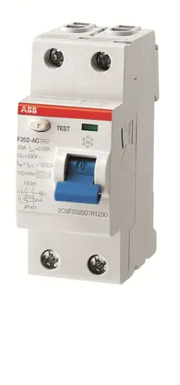 F202 AC-80/0,03  2P, AC, 80A, 30mA K.A.K