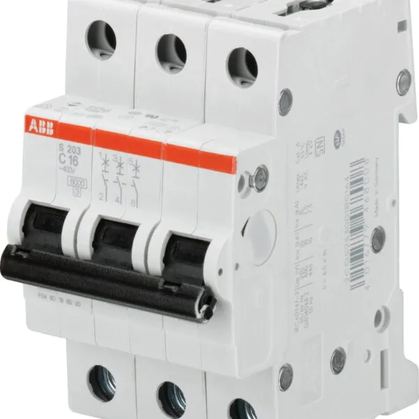 S203-C50 3*50A C tipi 6kA otomatik sigorta