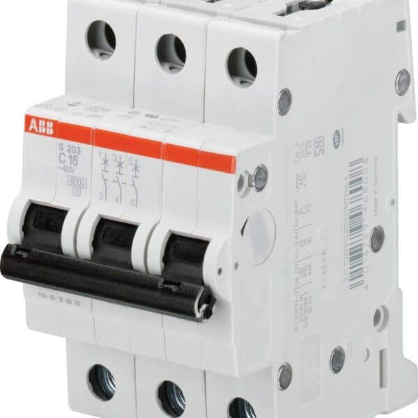 S203M-C25 3*25A C tipi 10kA otomatik sigorta