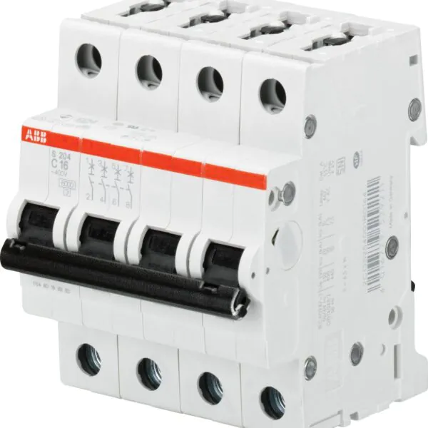 S204-C16 4*16A C tipi 6kA otomatik sigorta