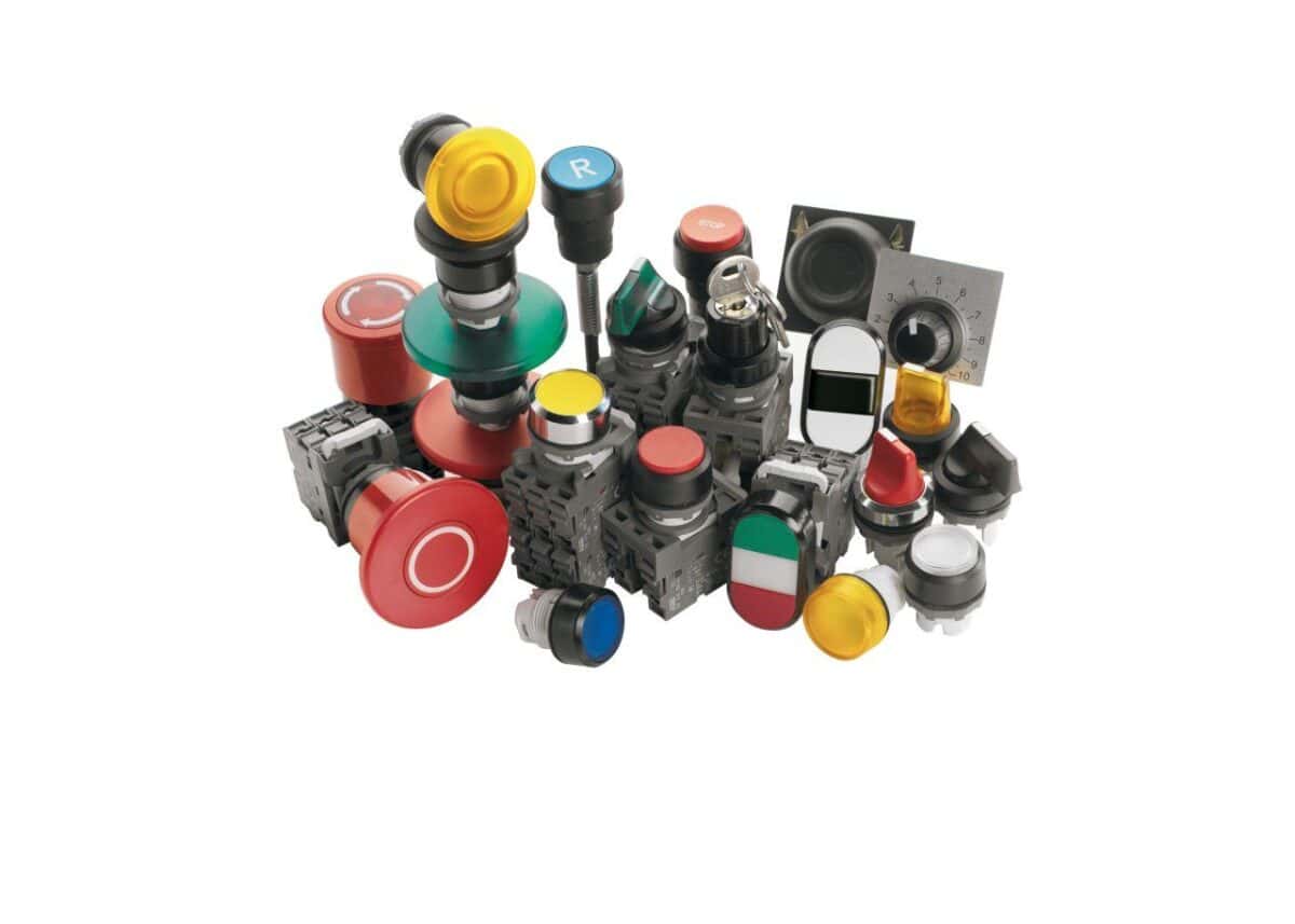 CP2-13G-10 Işıklı kalıcı buton 1NA yeşil - Görsel 1