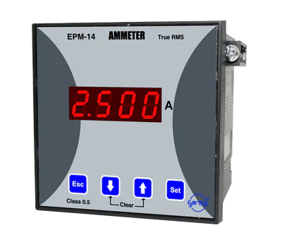 ENTES AMPERMETRE 96X96 SINIF 0,5 24...250VAC/DC .../1A, CT-25 Lİ,.../5A M1384 8699421408414