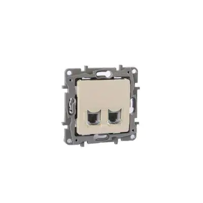 LEGRAND 767430 SALBEİ BEJ 2 ÇIKIŞLI RJ11 TELEFON PRİZİ 3245067674307