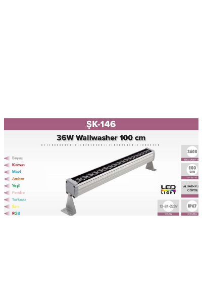 36W Wallwasher 100 cm
